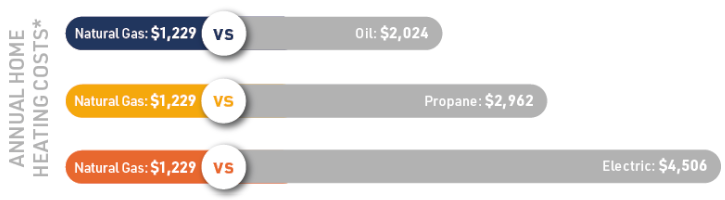 Annual Home Heating Cost Comparison
